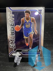 2020-21 Panini Prizm #13 James Wiseman Emergent Rookie RC Warriors